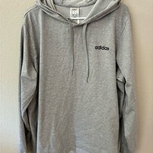 Adidas Men's Light Gray Hoodie
